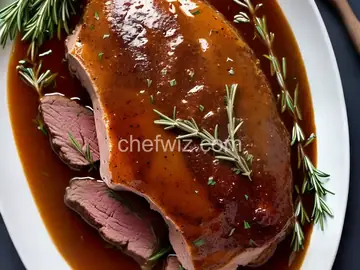 Leg-O-Lamb with Rosemary Au Jus