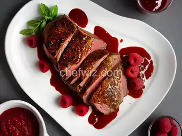 Leg of Lamb with Raspberry Sauce