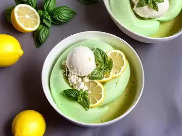 Lemon Basil Sorbetto