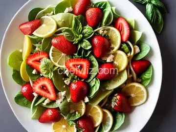Lemon-Basil Strawberry Salad