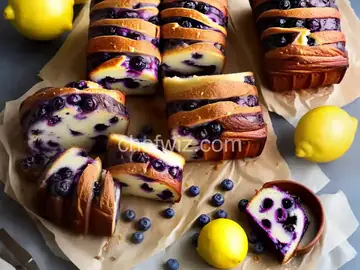 Lemon Blueberry Babka