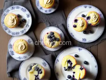 Lemon-Blueberry Cupcakes with Cake Mix