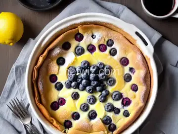 Lemon-Blueberry Dutch Baby