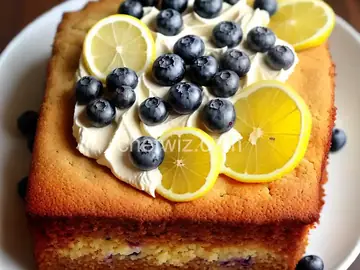 Lemon Blueberry Poke Cake