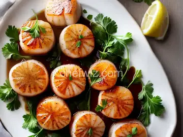 Lemon Buttered Seared Scallops