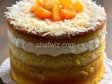 Lemon Coconut Apricot Cake