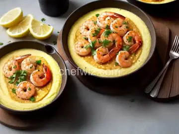 Lemon-Garlic Shrimp and Grits