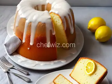 Lemon-Glazed Lemon Angel Food Cake