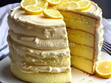 Lemon Layer Cake with Lemon Cream Filling and Frosting