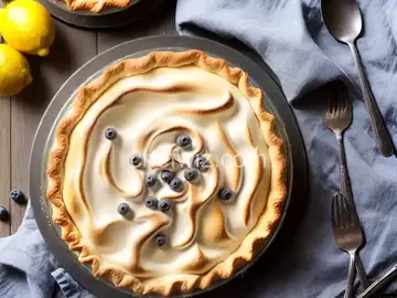 Lemon Meringue Blueberry Pie