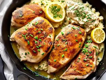 Lemon-Mustard Chicken with Chive Mashed Potatoes