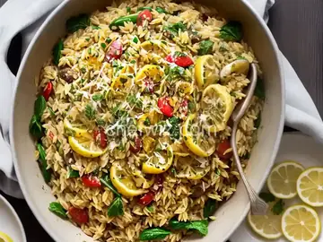 Lemon Orzo Primavera