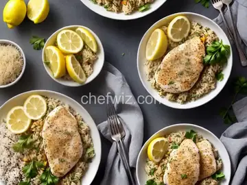 Lemon-Parmesan Chicken and Rice Bowl