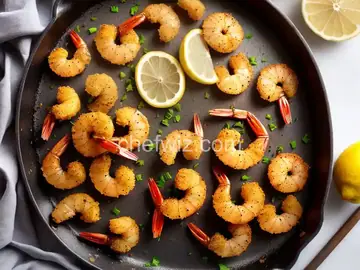 Lemon Pepper Fried Shrimp