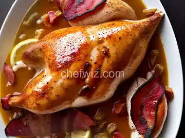 Lemon-Pepper Turkey with Bacon Gravy