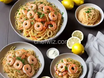 Lemon Spaghetti with Shrimp