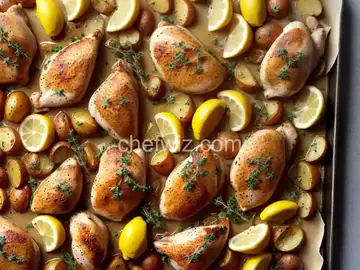 Lemon-Thyme Sheet Pan Chicken and Potatoes