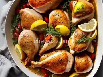 Lemon and Garlic Roast Chicken