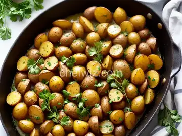 Lemon and Parsley Skillet-Roasted Fingerling Potatoes