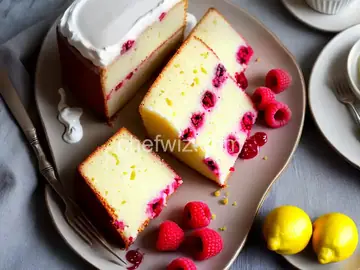Lemon and Raspberry Cream Cake