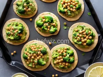 Lemony Broccoli, Chickpea & Avocado Pita Sandwiches