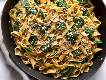 Lemony Collard Greens Pasta