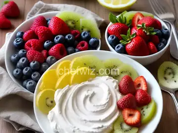 Lemony Cream Cheese Fruit Dip