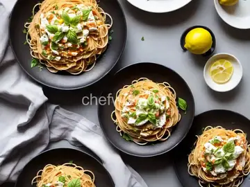 Lemony Ricotta Spaghetti