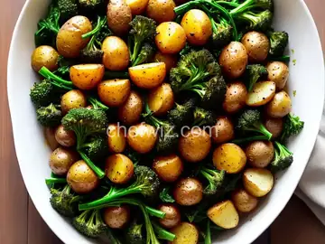 Lemony Roasted Potatoes & Broccoli Rabe
