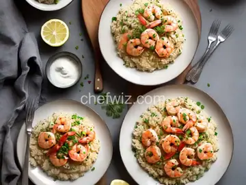 Lemony Shrimp and Risotto