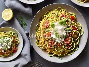 Lemony Spaghetti and Zucchini