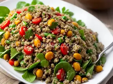 Lentil, Quinoa, and Mung Bean Salad