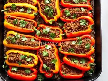 Lentil Stuffed Peppers