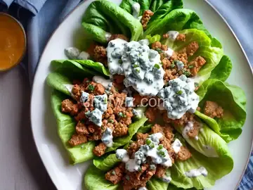 Lettuce Wedges With Blue Cheese Dressing