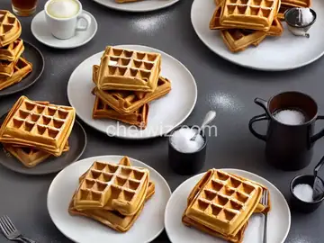Liège Belgian Waffles with Pearl Sugar
