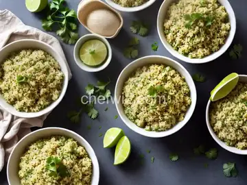 Lime Cilantro Cauliflower Rice