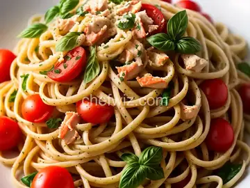 Linguine al granchio linguine with crab and rainbow tomatoes
