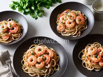 Linguine with Shrimp and White Wine