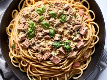 Linguine with Tuna Puttanesca