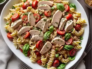 Little Nancy's Pasta Salad with Fruit and Chicken