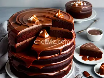 Lizzie's Old Fashioned Cocoa Cake with Caramel Icing