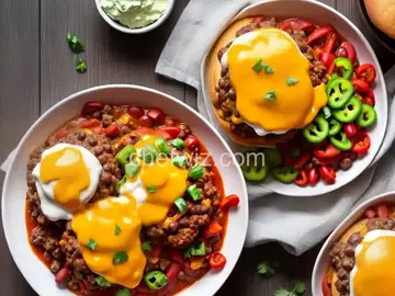 Loaded Chili Cheeseburgers