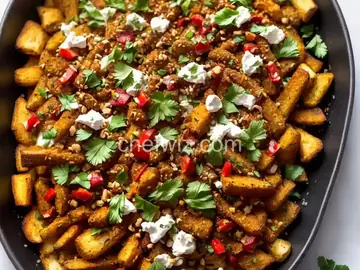 Loaded Mediterranean Cauliflower Fries