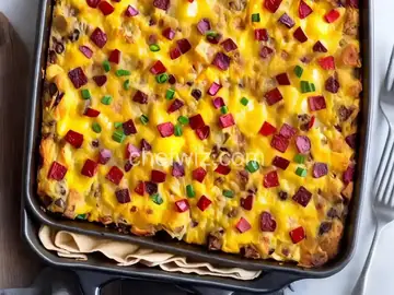 Loaded Overnight Breakfast Casserole