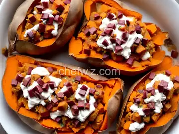 Loaded Twice-Baked Sweet Potatoes
