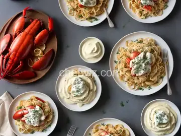 Lobster Pasta with Herbed Cream Sauce