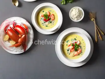 Lobster Veloute with Chilled Lobster Salad and Caviar