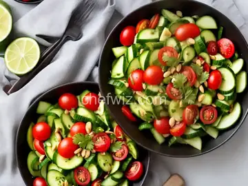 Long Bean, Cucumber, and Tomato Salad