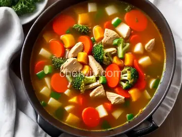 Low-Carb Chicken-Vegetable Soup