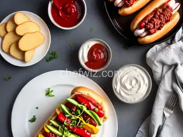 Low-Carb Hot Dog and Dipping Sauce